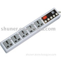 multifunctional power strip with 5 outlets